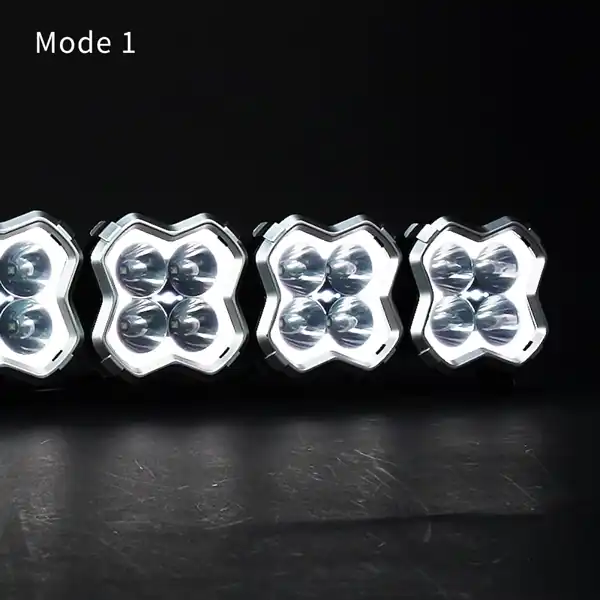 Barra de luces LED conectable con DRL dinámico de dos colores 