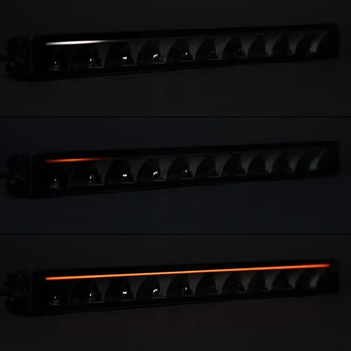 Barra de luces antideslumbrante de doble haz con DRL dinámico