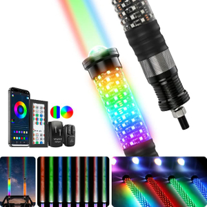 Luces de látigo láser de dos colores Fatty RGB 2 en 1 para UTV