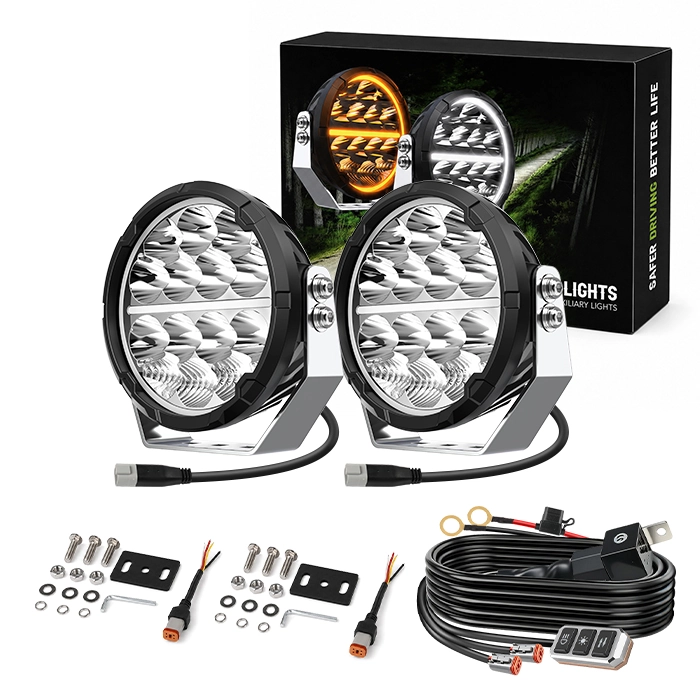 Luz de conducción LED de haz combinado de 6,5 pulgadas con DRL dinámico