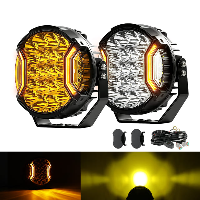 Foco de disparo lateral SideEye Scout de 9 pulgadas con luz de posición