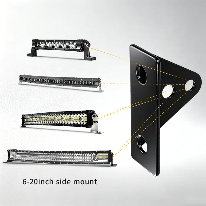 Soporte universal para barra de luz detrás de la parrilla  